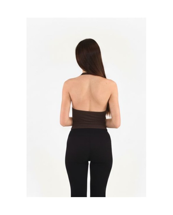 TOP BARCA LICRA MARRON