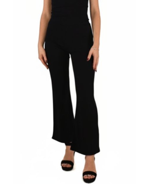 PANTALON RAYADO LICRA NEGRO