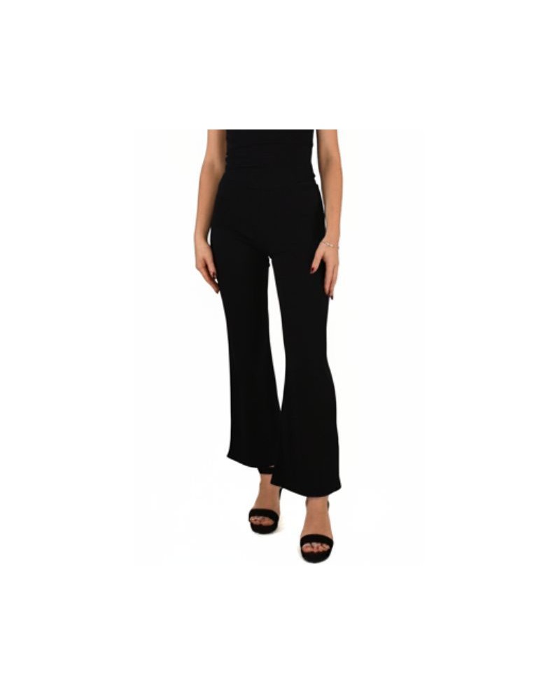PANTALON RAYADO LICRA NEGRO
