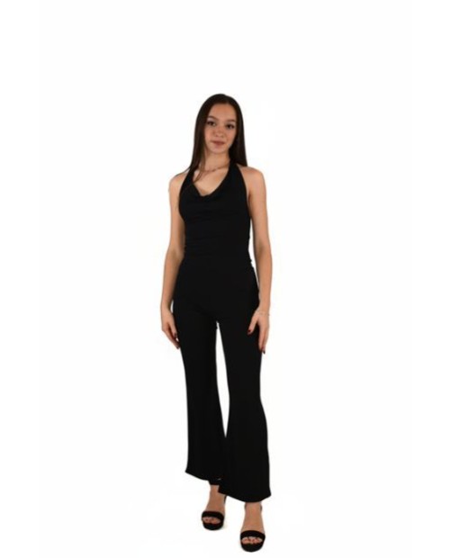PANTALON RAYADO LICRA NEGRO 2