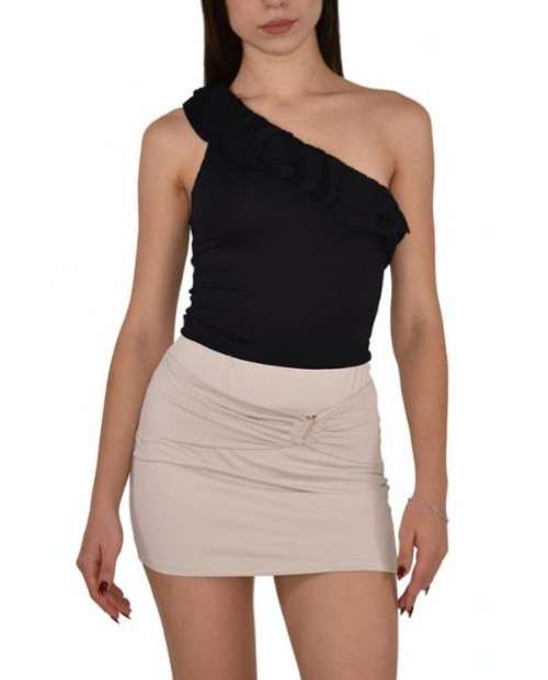 MINI FALDA LICRA BEIG