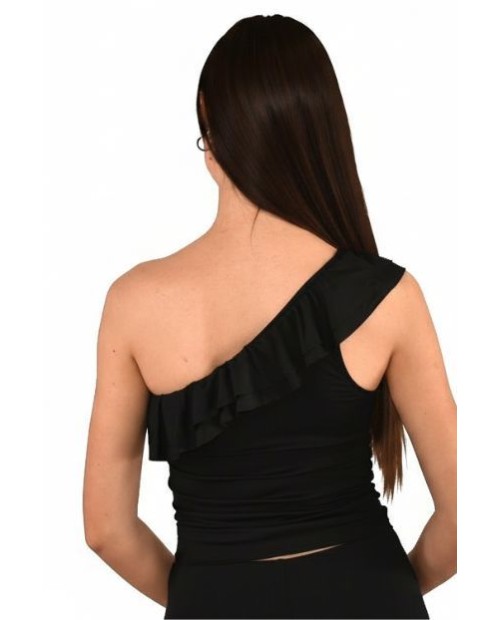 TOP VOLANTES LICRA NEGRO 2