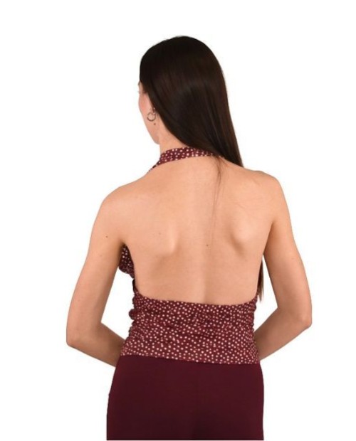 TOP HALTER TOPOS BURDEOS 2