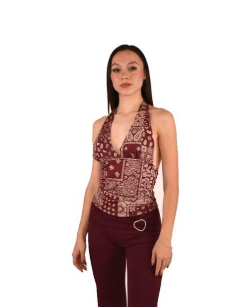 TOP HALTER CACHEMIRAS BURDEOS 2