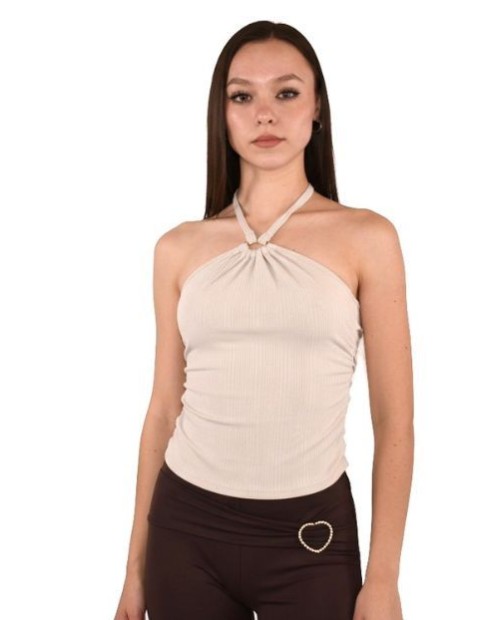 TOP ARO CUELLO LICRA RAYADA...