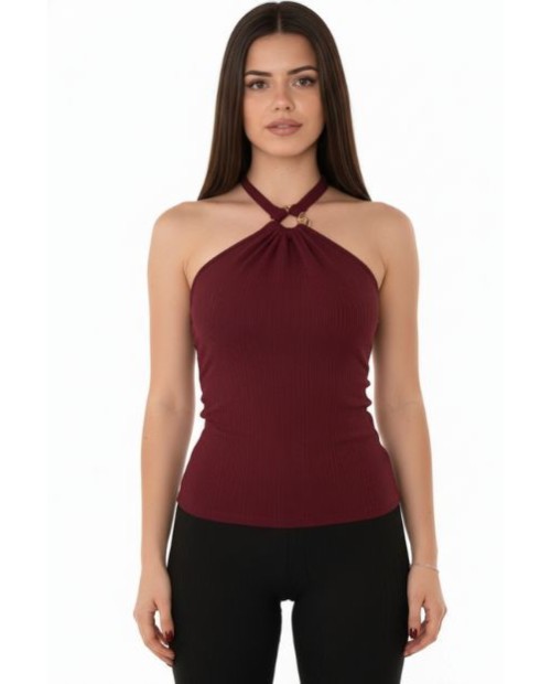 TOP ARO CUELLO LICRA RAYADA...