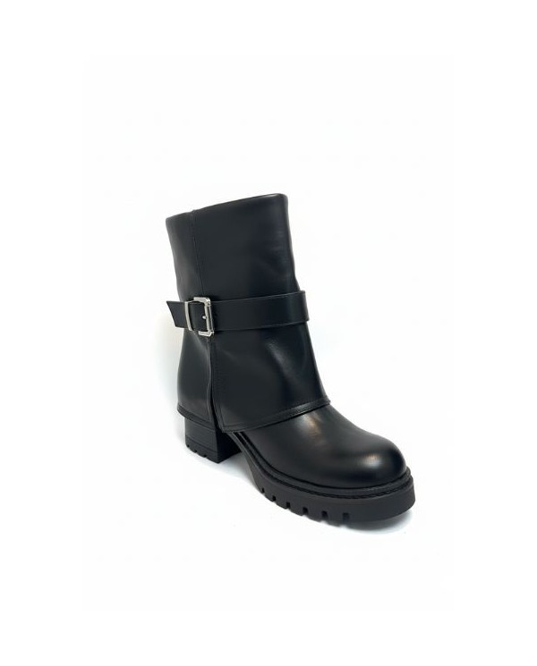 BOTIN POLAINA HEBILLA TECNOPIEL NEGRO