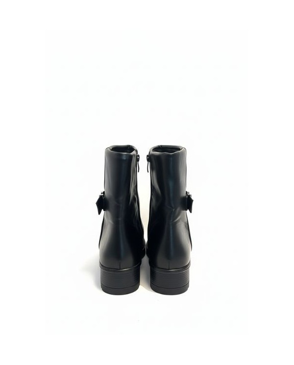 BOTIN POLAINA HEBILLA TECNOPIEL NEGRO