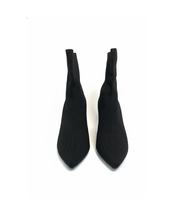 BOTIN LICRA NEGRO TACÓN FINO