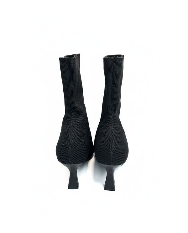 BOTIN LICRA NEGRO TACÓN FINO