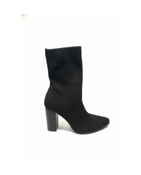BOTIN CALCETIN LICRA NEGRA TACON ALTO