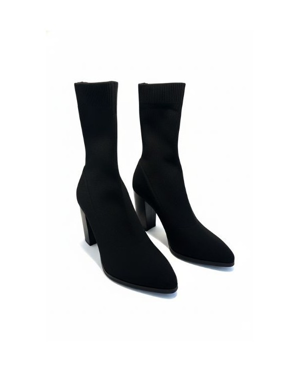 BOTIN CALCETIN LICRA NEGRA TACON ALTO