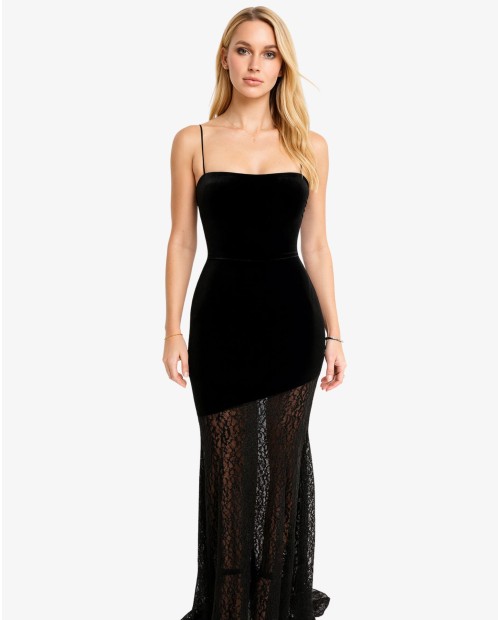 VESTIDO NEGRO TERCIOPELO...