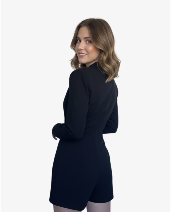 MONO SMOKING LENTEJUELAS NEGRO