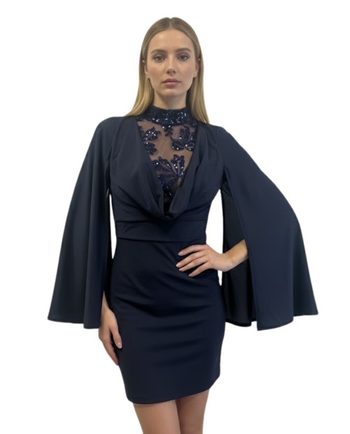 VESTIDO CORTO MARINO ESCOTE...