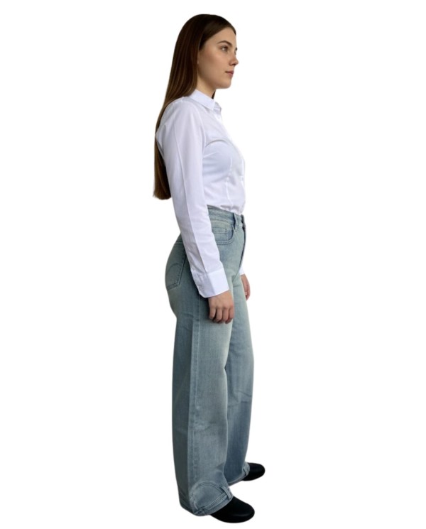 VAQUERO WIDE LEG DOBLE AZUL