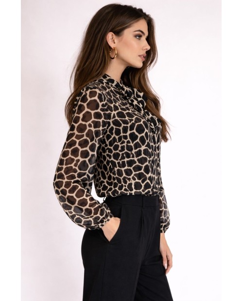 BLUSA GASA BLANCO NEGRO 2