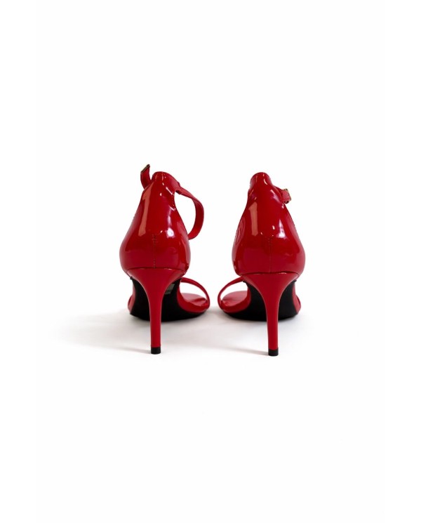 SANDALIA PULSERA CHAROL ROJO