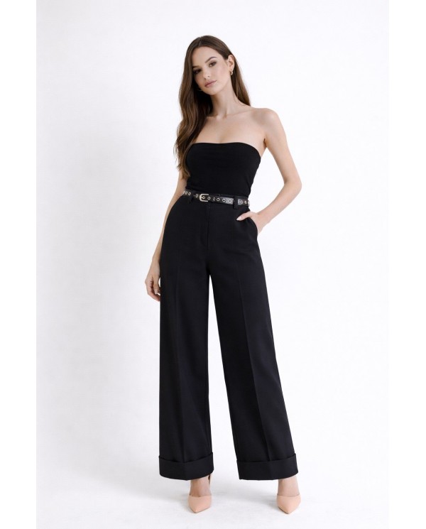 PANTALON CREP NEGRO WIDE LEG