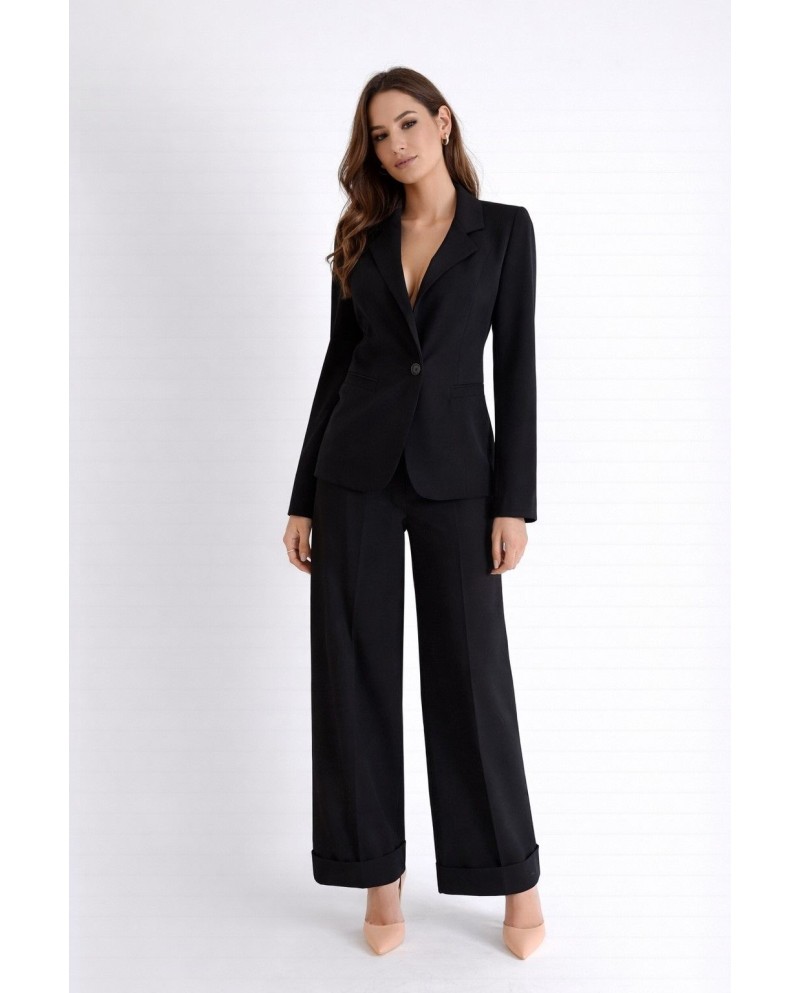 PANTALON CREP NEGRO WIDE LEG